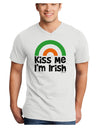 Irish Flag Rainbow - Kiss Me I'm Irish Adult V-Neck T-shirt by TooLoud-Mens V-Neck T-Shirt-TooLoud-White-Small-Davson Sales