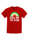 Irish Flag Rainbow - Kiss Me I'm Irish Childrens Dark T-Shirt by TooLoud-Childrens T-Shirt-TooLoud-Red-X-Small-Davson Sales