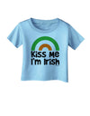 Irish Flag Rainbow - Kiss Me I'm Irish Infant T-Shirt by TooLoud-Infant T-Shirt-TooLoud-Aquatic-Blue-06-Months-Davson Sales