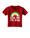 Irish Flag Rainbow - Kiss Me I'm Irish Toddler T-Shirt Dark by TooLoud-Toddler T-Shirt-TooLoud-Red-2T-Davson Sales