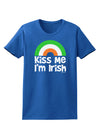 Irish Flag Rainbow - Kiss Me I'm Irish Womens Dark T-Shirt by TooLoud-Womens T-Shirt-TooLoud-Royal-Blue-X-Small-Davson Sales