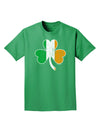 Irish Flag - Shamrock Distressed Adult Dark T-Shirt by TooLoud-Mens T-Shirt-TooLoud-Kelly-Green-Small-Davson Sales