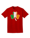 Irish Flag - Shamrock Distressed Adult Dark T-Shirt by TooLoud-Mens T-Shirt-TooLoud-Red-Small-Davson Sales