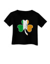 Irish Flag - Shamrock Distressed Infant T-Shirt Dark by TooLoud-Infant T-Shirt-TooLoud-Black-06-Months-Davson Sales