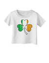 Irish Flag - Shamrock Distressed Infant T-Shirt by TooLoud-Infant T-Shirt-TooLoud-White-06-Months-Davson Sales