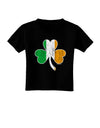 Irish Flag - Shamrock Distressed Toddler T-Shirt Dark by TooLoud-Toddler T-Shirt-TooLoud-Black-2T-Davson Sales