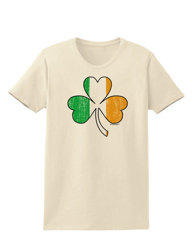 Irish Flag - Shamrock Distressed Womens T-Shirt by TooLoud-Womens T-Shirt-TooLoud-Natural-X-Small-Davson Sales