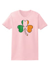 Irish Flag - Shamrock Distressed Womens T-Shirt by TooLoud-Womens T-Shirt-TooLoud-PalePink-X-Small-Davson Sales