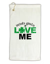 Irish Girls Love Me Micro Terry Gromet Golf Towel 16 x 25 inch-Golf Towel-TooLoud-White-Davson Sales