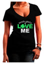 Irish Girls Love Me Womens V-Neck Dark T-Shirt-Womens V-Neck T-Shirts-TooLoud-Black-Juniors Fitted Small-Davson Sales