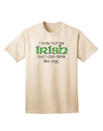 Irish-Inspired Distressed Text Adult T-Shirt: A Captivating Addition to Your Wardrobe by TooLoud-Mens T-shirts-TooLoud-Natural-Small-Davson Sales