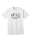 Irish-Inspired Distressed Text Adult T-Shirt: A Captivating Addition to Your Wardrobe by TooLoud-Mens T-shirts-TooLoud-White-Small-Davson Sales