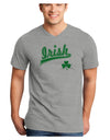 Irish Jersey Adult V-Neck T-shirt-Mens V-Neck T-Shirt-TooLoud-HeatherGray-Small-Davson Sales