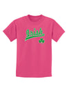 Irish Jersey Childrens Dark T-Shirt-Childrens T-Shirt-TooLoud-Sangria-X-Small-Davson Sales