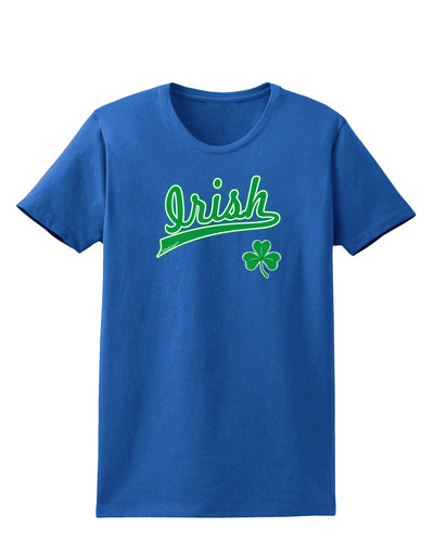 Irish Jersey Womens Dark T-Shirt-TooLoud-Royal-Blue-X-Small-Davson Sales