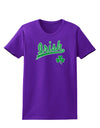 Irish Jersey Womens Dark T-Shirt-TooLoud-Purple-X-Small-Davson Sales