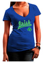 Irish Jersey Womens V-Neck Dark T-Shirt-Womens V-Neck T-Shirts-TooLoud-Royal-Blue-Juniors Fitted Small-Davson Sales