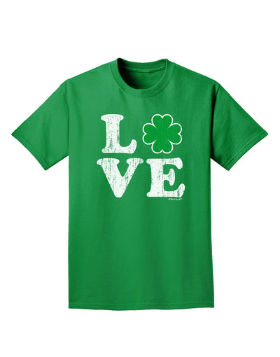 Irish Love - Distressed Adult Dark T-Shirt by TooLoud-Mens T-Shirt-TooLoud-Kelly-Green-Small-Davson Sales