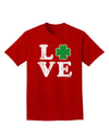 Irish Love - Distressed Adult Dark T-Shirt by TooLoud-Mens T-Shirt-TooLoud-Red-Small-Davson Sales