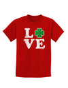 Irish Love - Distressed Childrens Dark T-Shirt by TooLoud-Childrens T-Shirt-TooLoud-Red-X-Small-Davson Sales