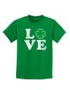 Irish Love - Distressed Childrens Dark T-Shirt by TooLoud-Childrens T-Shirt-TooLoud-Kelly-Green-X-Small-Davson Sales