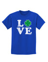 Irish Love - Distressed Childrens Dark T-Shirt by TooLoud-Childrens T-Shirt-TooLoud-Royal-Blue-X-Small-Davson Sales