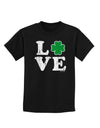 Irish Love - Distressed Childrens Dark T-Shirt by TooLoud-Childrens T-Shirt-TooLoud-Black-X-Small-Davson Sales