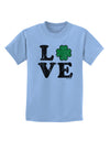 Irish Love - Distressed Childrens T-Shirt by TooLoud-Childrens T-Shirt-TooLoud-Light-Blue-X-Small-Davson Sales