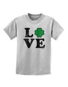 Irish Love - Distressed Childrens T-Shirt by TooLoud-Childrens T-Shirt-TooLoud-AshGray-X-Small-Davson Sales