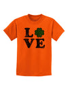 Irish Love - Distressed Childrens T-Shirt by TooLoud-Childrens T-Shirt-TooLoud-Orange-X-Small-Davson Sales