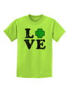 Irish Love - Distressed Childrens T-Shirt by TooLoud-Childrens T-Shirt-TooLoud-Lime-Green-X-Small-Davson Sales