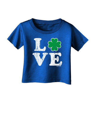 Irish Love - Distressed Infant T-Shirt Dark by TooLoud-Infant T-Shirt-TooLoud-Royal-Blue-06-Months-Davson Sales