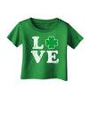 Irish Love - Distressed Infant T-Shirt Dark by TooLoud-Infant T-Shirt-TooLoud-Clover-Green-06-Months-Davson Sales