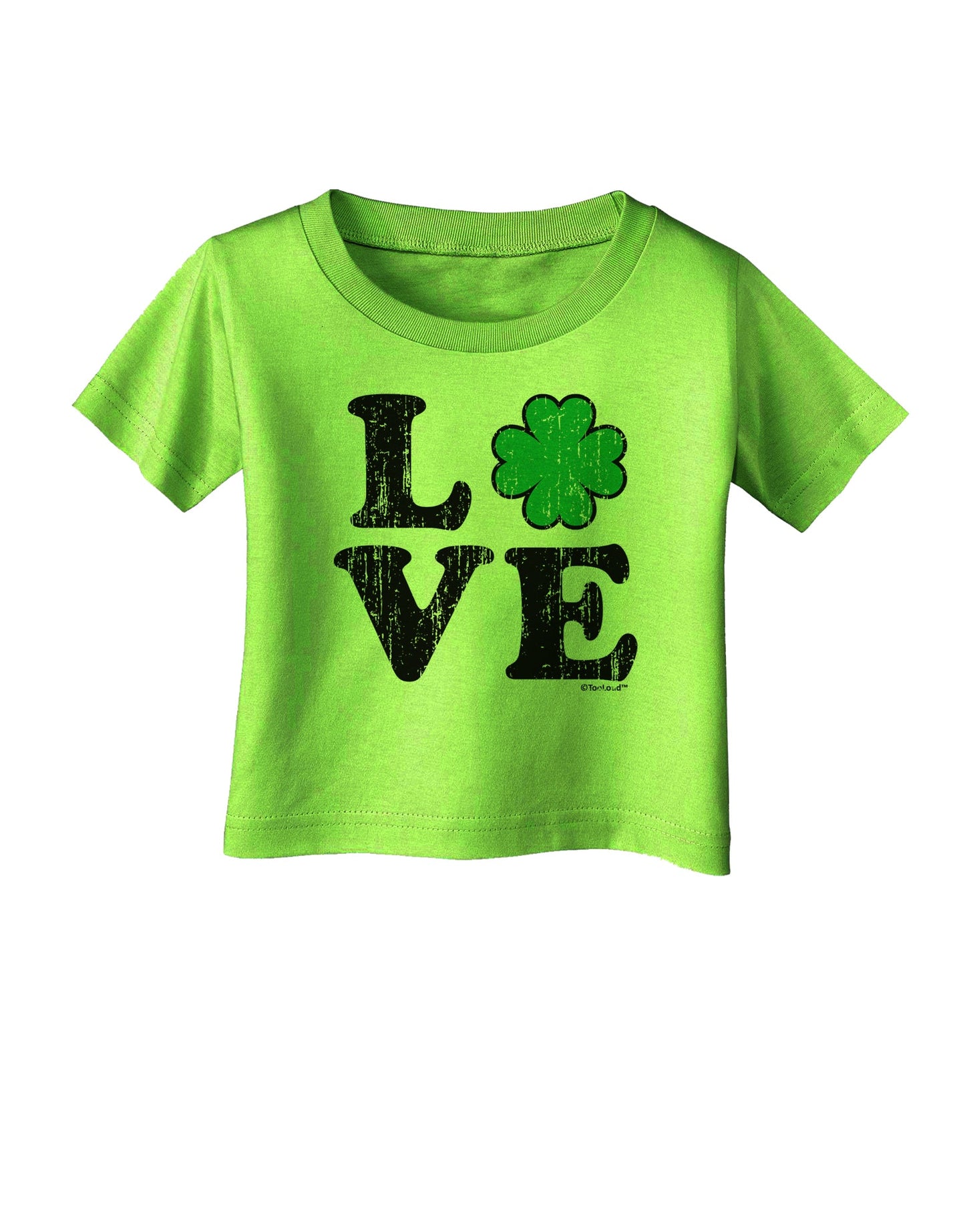 Irish Love - Distressed Infant T-Shirt by TooLoud-Infant T-Shirt-TooLoud-Lime-Green-06-Months-Davson Sales