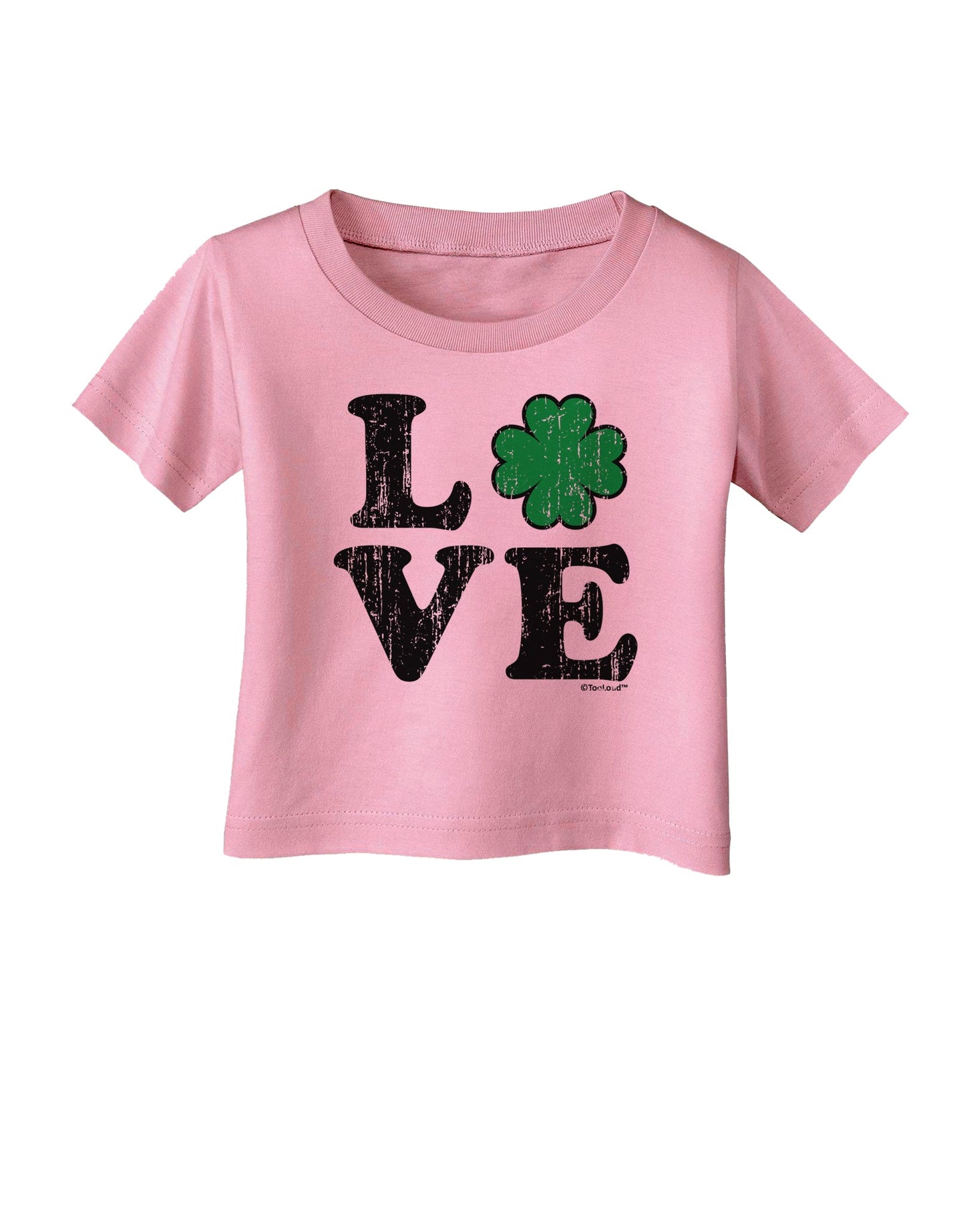Irish Love - Distressed Infant T-Shirt by TooLoud-Infant T-Shirt-TooLoud-Candy-Pink-06-Months-Davson Sales