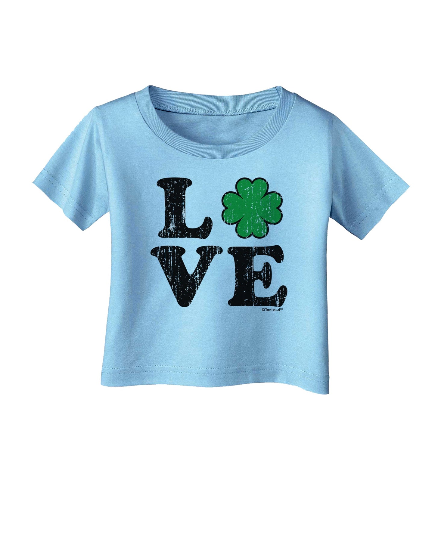 Irish Love - Distressed Infant T-Shirt by TooLoud-Infant T-Shirt-TooLoud-Aquatic-Blue-06-Months-Davson Sales