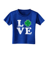 Irish Love - Distressed Toddler T-Shirt Dark by TooLoud-Toddler T-Shirt-TooLoud-Royal-Blue-2T-Davson Sales