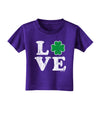 Irish Love - Distressed Toddler T-Shirt Dark by TooLoud-Toddler T-Shirt-TooLoud-Purple-2T-Davson Sales