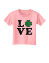 Irish Love - Distressed Toddler T-Shirt by TooLoud-Toddler T-Shirt-TooLoud-Candy-Pink-2T-Davson Sales