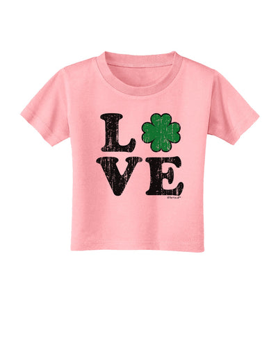 Irish Love - Distressed Toddler T-Shirt by TooLoud-Toddler T-Shirt-TooLoud-Candy-Pink-2T-Davson Sales