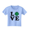 Irish Love - Distressed Toddler T-Shirt by TooLoud-Toddler T-Shirt-TooLoud-Aquatic-Blue-2T-Davson Sales