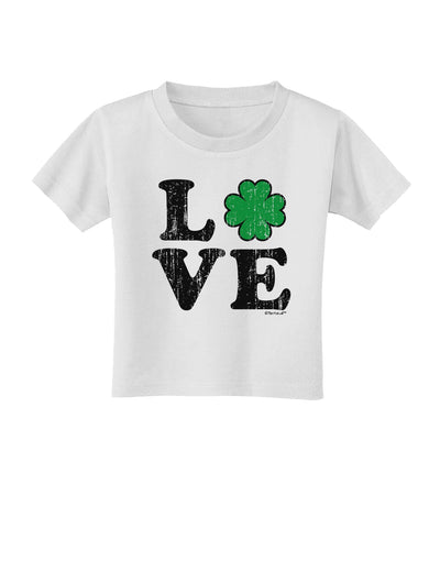 Irish Love - Distressed Toddler T-Shirt by TooLoud-Toddler T-Shirt-TooLoud-White-2T-Davson Sales