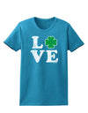 Irish Love - Distressed Womens Dark T-Shirt by TooLoud-TooLoud-Turquoise-X-Small-Davson Sales