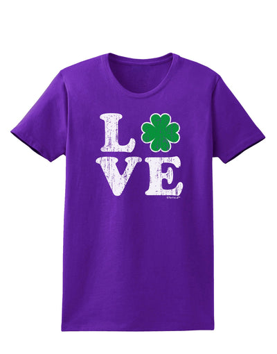 Irish Love - Distressed Womens Dark T-Shirt by TooLoud-TooLoud-Purple-X-Small-Davson Sales