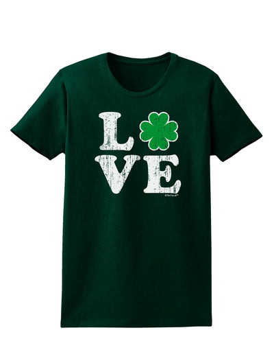 Irish Love - Distressed Womens Dark T-Shirt by TooLoud-TooLoud-Forest-Green-Small-Davson Sales