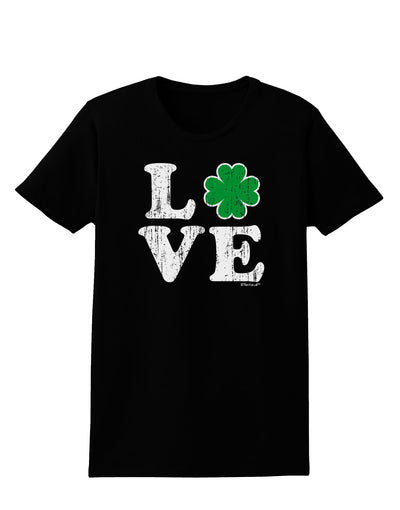 Irish Love - Distressed Womens Dark T-Shirt by TooLoud-TooLoud-Black-X-Small-Davson Sales