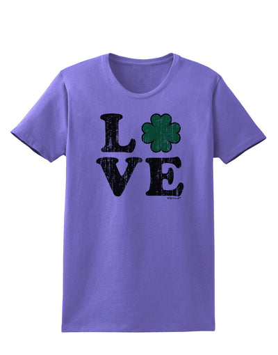 Irish Love - Distressed Womens T-Shirt by TooLoud-Womens T-Shirt-TooLoud-Violet-X-Small-Davson Sales