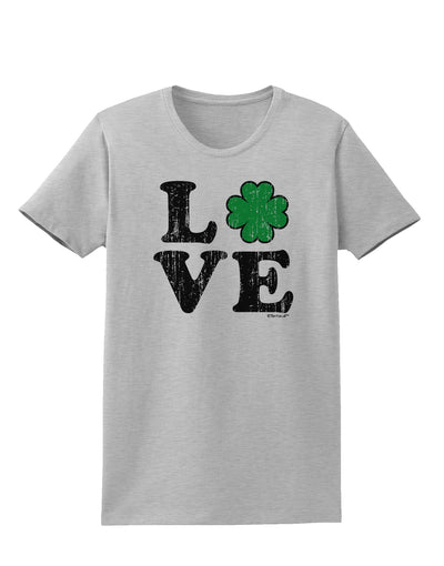 Irish Love - Distressed Womens T-Shirt by TooLoud-Womens T-Shirt-TooLoud-AshGray-X-Small-Davson Sales