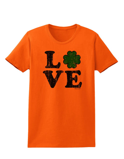 Irish Love - Distressed Womens T-Shirt by TooLoud-Womens T-Shirt-TooLoud-Orange-X-Small-Davson Sales