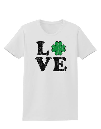 Irish Love - Distressed Womens T-Shirt by TooLoud-Womens T-Shirt-TooLoud-White-X-Small-Davson Sales